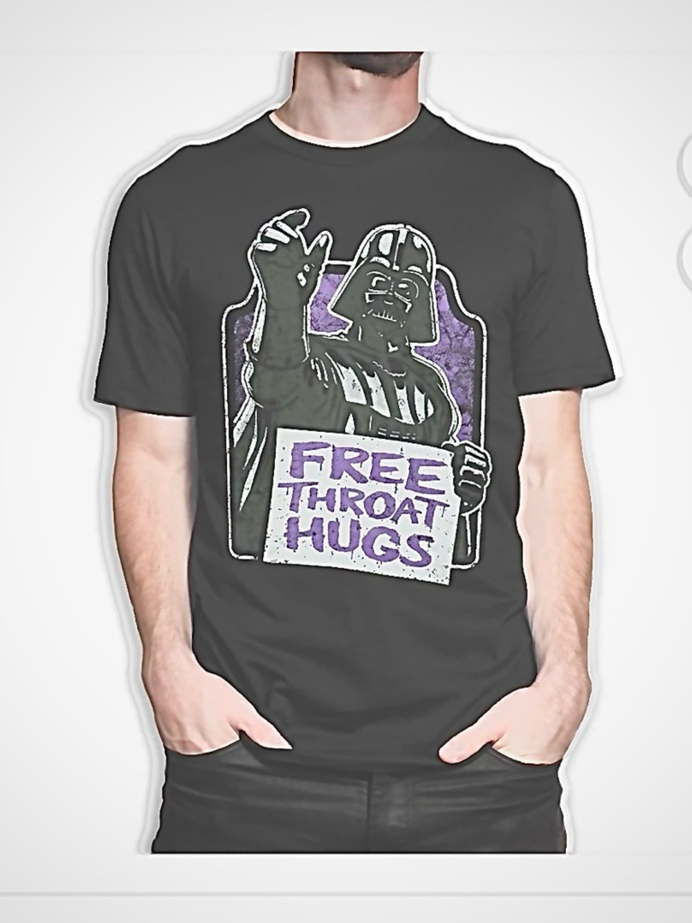 Star Wars Black Tee with White Logo